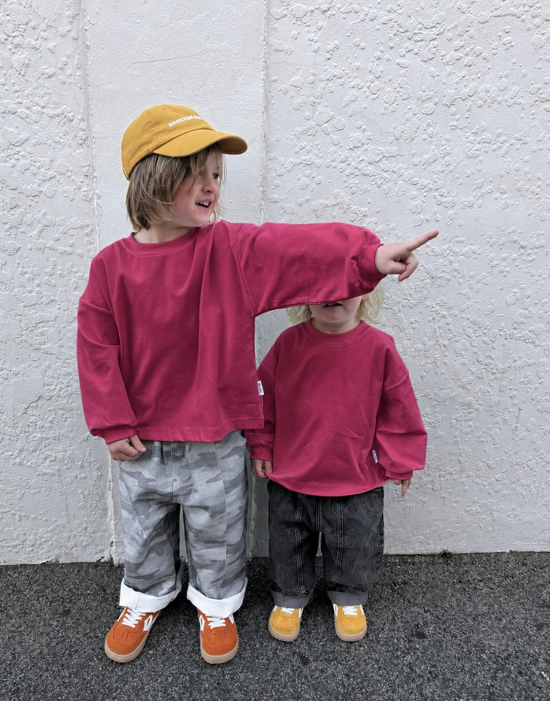Layered Essential tee- Maroon