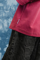 Layered Essential tee- Maroon