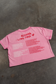 Love dad tee - Rosa