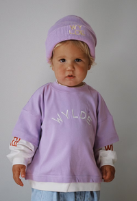 Roar L/S layered tee Lilac