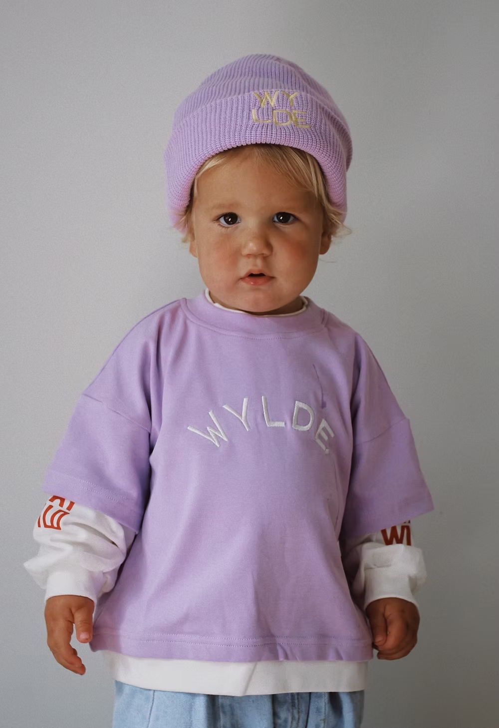 Roar L/S layered tee Lilac