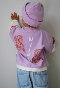 Roar L/S layered tee Lilac