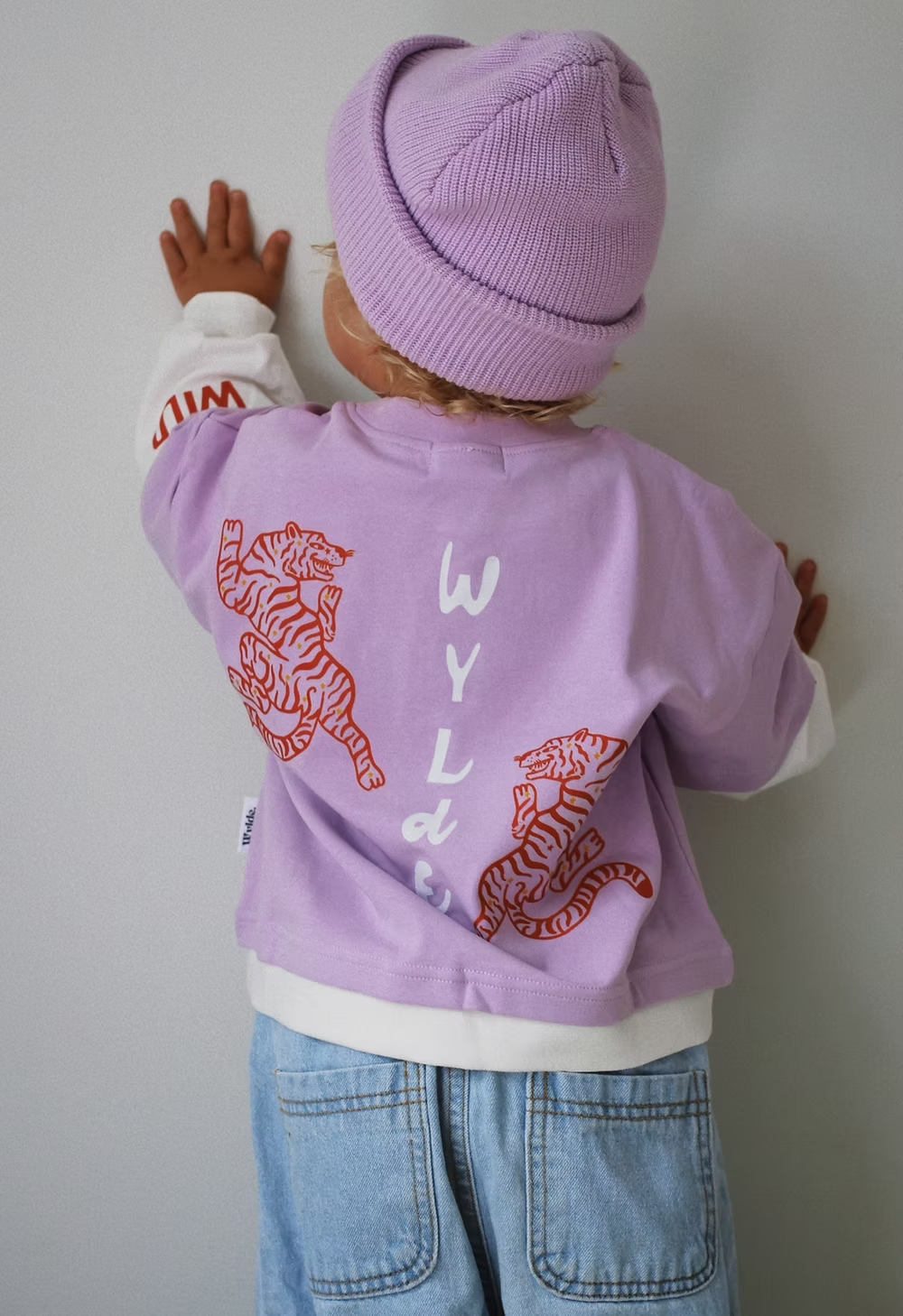 Roar L/S layered tee Lilac